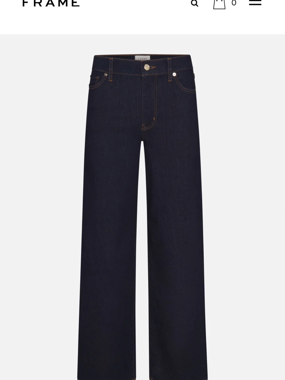 FRAME Le Slim Palazzo Dark Wash Women's Jeans - 31